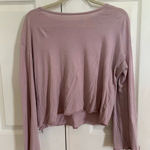 Cropped, Bell-Sleeved Shirt